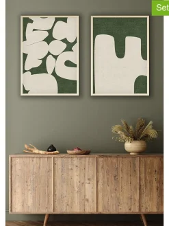 ABERTO DESIGN Wanddekoration<2er-Set: Gerahmte Kunstdrucke