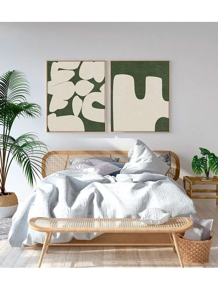 ABERTO DESIGN Wanddekoration<2er-Set: Gerahmte Kunstdrucke