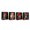SiL Interiors Partyzubehör & -Dekoration<4er-Set: Geschenktüten in Schwarz/ Bunt - (B)26 x (H)33 x (T)13 cm