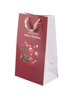Villa d´Este Partyzubehör & -Dekoration<12er-Set: Geschenktüten ''Natalotto'' in Rot - (B)23 x (H)39 x (T)15 cm