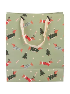 Villa d´Este Partyzubehör & -Dekoration<12er-Set: Geschenktüten ''Natalotto'' in Grün - (B)22 x (H)26 x (T)10 cm