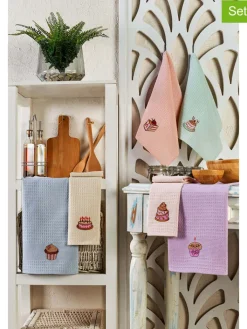 Mijolnir Küchentextilien|Tisch- & Küchentextilien<6er-Set: Geschirrtücher "Cake" in Bunt
