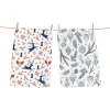 Butter Kings Tisch- & Küchentextilien|Küchentextilien<2er-Set: Geschirrtücher "Christmas symbols" in Blau/ Rot/ - (L)70 x (B)50 cm