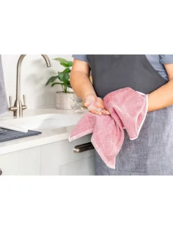 KitchenAid Küchentextilien|Tisch- & Küchentextilien<2er-Set: Geschirrtücher in Grau/ Rot - (L)71 x (B)44 cm