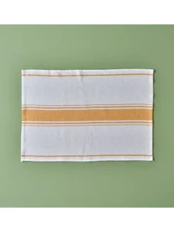 BELLA MAISON Küchentextilien<3er-Set: Geschirrtücher "Juno" in Gelb/ Weiß - (L)65 x (B)45 cm