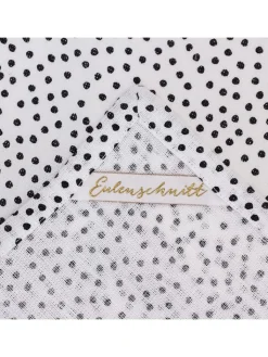 Eulenschnitt Küchentextilien<2er-Set: Geschirrtücher "Punkte" in Weiß/ Schwarz - (L)70 x (B)45 cm