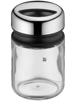 WMF Aufbewahren & Servieren<4er-Set: Gewürzgläser "Depot" in Silber/ Transparent - (H)9,5 cm