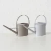 Boltze Gartendekoration|Gartendekoration<2er-Set: Gießkannen "Moldura" in Lila/ Grau - (B)43 x (H)25,5 x (T)13 cm