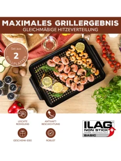 bremermann Grillen<2-er-Set Grillplatte