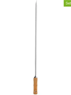 Tramontina Grillen<2er-Set: Grillspießen in Silber/ Hellbraun - (L)65 cm