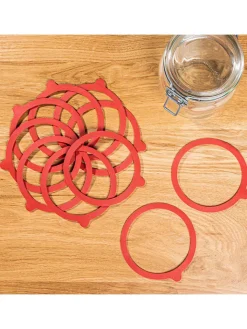 Profiline Weitere Haushaltshelfer<2er-Set: Gummidichtungen in Rot - 2x 10 Stück