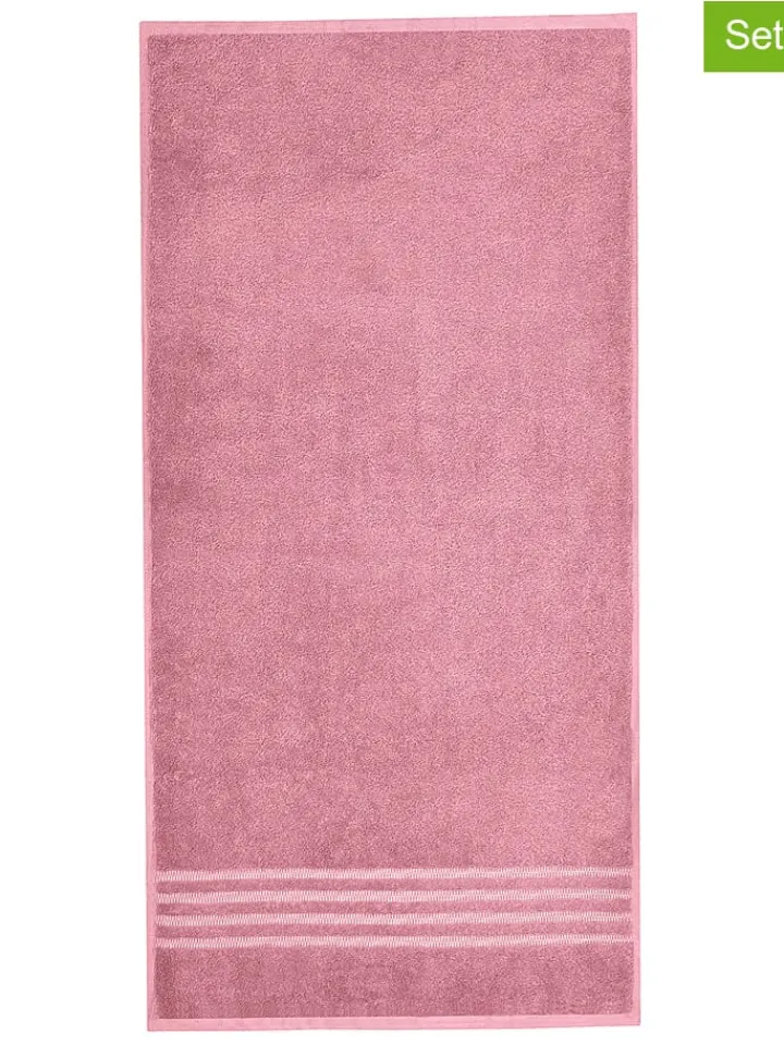 Schiesser Badtextilien<4er-Set: Handtücher "Milano" in Rosa