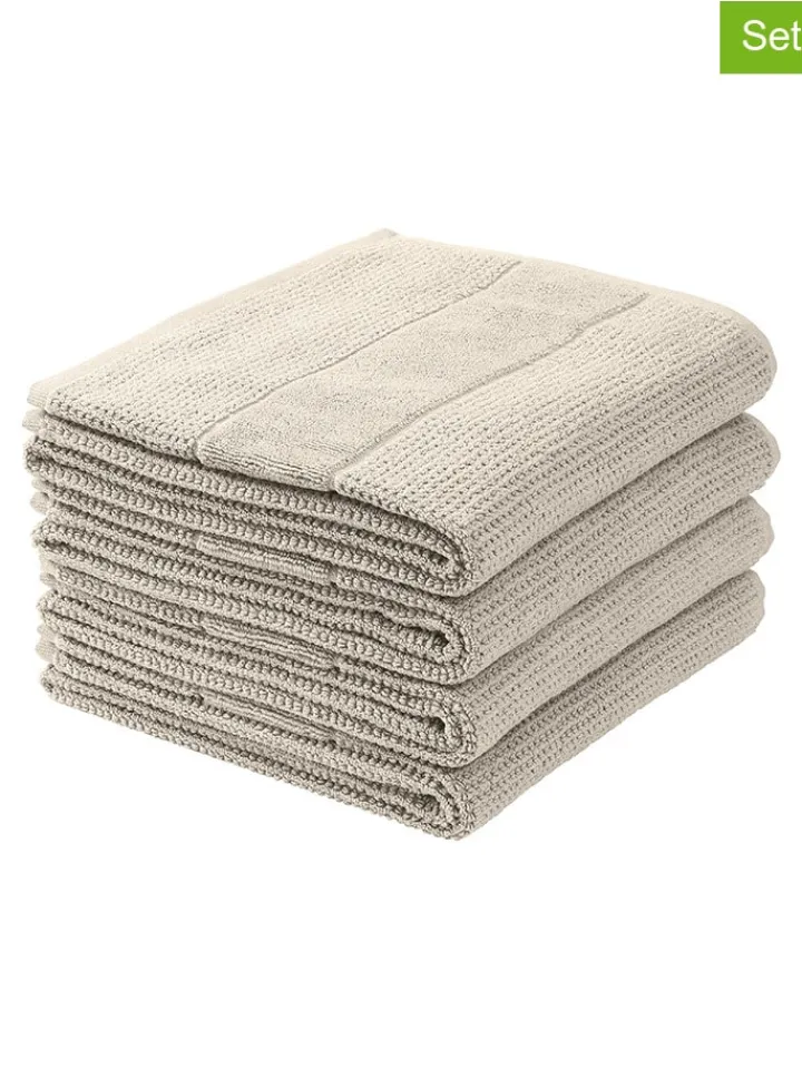 Schiesser Badtextilien<4er-Set: Handtücher "Turin" in Beige