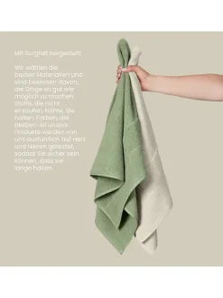 Schiesser Badtextilien|Badtextilien<4er-Set: Handtücher "Turin" in Creme