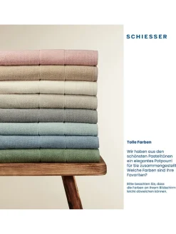 Schiesser Badtextilien|Badtextilien<4er-Set: Handtücher "Turin" in Creme