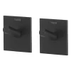 Tiger Badaccessoires<2er-Set: Handtuchhaken ''Square'' in Schwarz - (B)4,5 x (H)4,5 x (T)2,7 cm