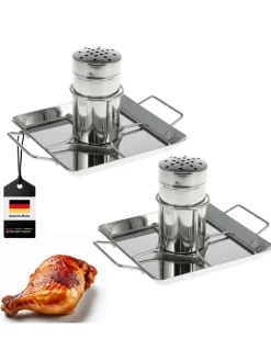 bremermann Grillen<2-er-Set Hähnchenbräter