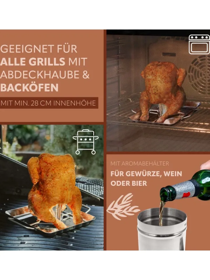 bremermann Grillen<2-er-Set Hähnchenbräter