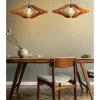 Opviq Decken- & Hängeleuchten<2er-Set: Hängeleuchten in Hellbraun - Ø 47 cm