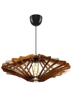 Opviq Decken- & Hängeleuchten<2er-Set: Hängeleuchten in Hellbraun - Ø 47 cm