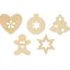 SUNNYSUE Kreativbedarf & Do-It-Yourself<15er-Set: Holzanhänger "Weihnachten" in Natur