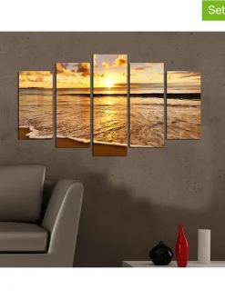 ABERTO DESIGN Wanddekoration<5er-Set: Holzdrucke "5PMDF-35"
