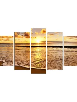 ABERTO DESIGN Wanddekoration<5er-Set: Holzdrucke "5PMDF-35"