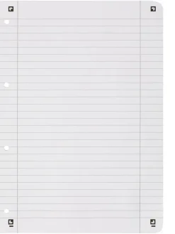 Oxford Büro- & Schulbedarf<2er-Set: 2in1-Duo-Collegeblöcke "Touch - Lineatur 27 und 28" in Rot/ Blau
