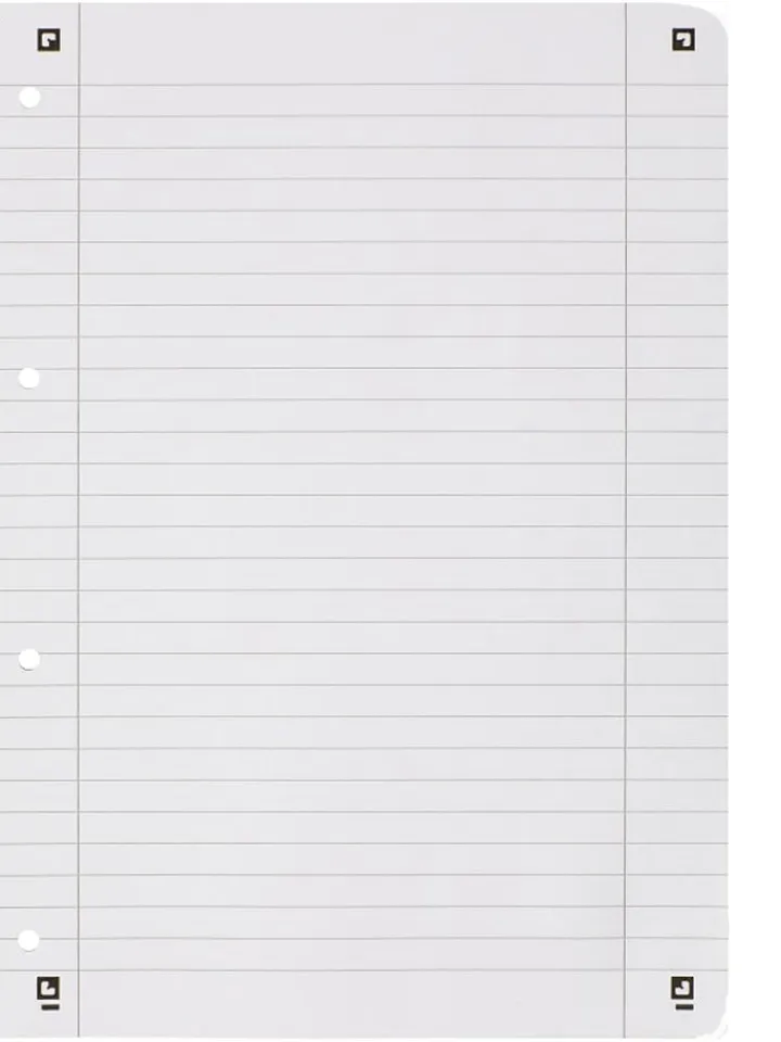 Oxford Büro- & Schulbedarf<2er-Set: 2in1-Duo-Collegeblöcke "Touch - Lineatur 27 und 28" in Rot/ Blau
