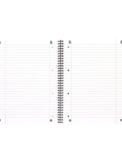 Oxford Büro- & Schulbedarf<2er-Set: 2in1-Duo-Collegeblöcke "Touch - Lineatur 27 und 28" in Rot/ Blau