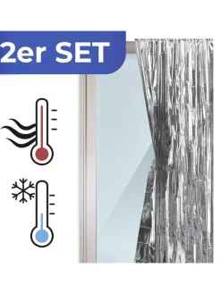 Wenko Weitere Haushaltshelfer<2er-Set: Isolierschutz-Folien in Silber - (L)220 x (B)90 cm