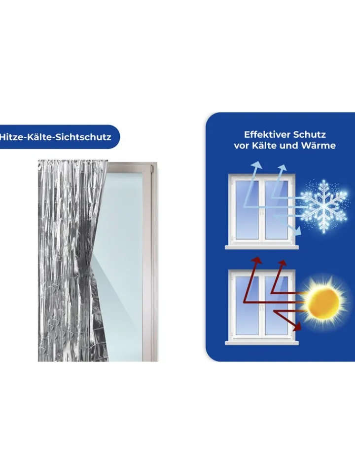 Wenko Weitere Haushaltshelfer<2er-Set: Isolierschutz-Folien in Silber - (L)220 x (B)90 cm