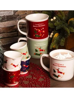 Villa d´Este Gedeckter Tisch<4er-Set: Kaffeebecher ''Natoletto'' in Bunt - 100 ml