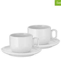 WMF Gedeckter Tisch<2er-Set: Kaffeetassen in Weiß - 160 ml