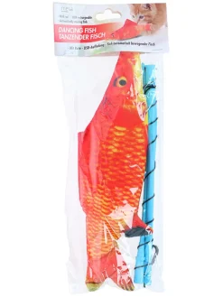Edco Katzen<2er-Set: Katzenspielzeuge ''Dancing fish'' in Orange/ Gelb - (L)30 x (B)23 cm