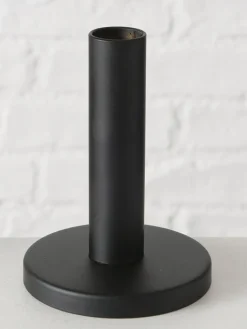 Boltze Kerzen, Vasen & Mehr<3er-Set: Kerzenleuchter "Malko" in Schwarz - (H)16 cm