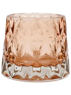 SiL Interiors Kerzen, Vasen & Mehr<2er-Set: Kerzenständer in Orange/ Rosa - (H)10,5 cm