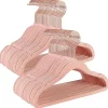 Songmics Regale & Schränke|Garderoben<50er-Set: Kinderkleiderbügel in Rosa/ Roségold - (B)30 x (H)20,5 cm