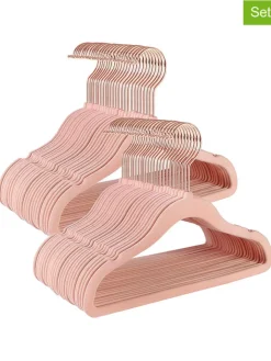 Songmics Regale & Schränke|Garderoben<50er-Set: Kinderkleiderbügel in Rosa/ Roségold - (B)30 x (H)20,5 cm