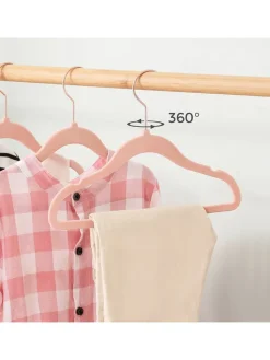 Songmics Regale & Schränke|Garderoben<50er-Set: Kinderkleiderbügel in Rosa/ Roségold - (B)30 x (H)20,5 cm