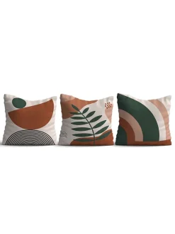 ABERTO DESIGN Kissen & Kissenhüllen<3er-Set: Kissenhüllen in Bunt