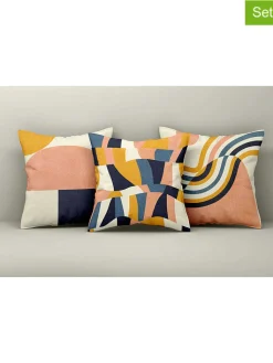 ABERTO DESIGN Kissen & Kissenhüllen<3er-Set: Kissenhüllen in Bunt