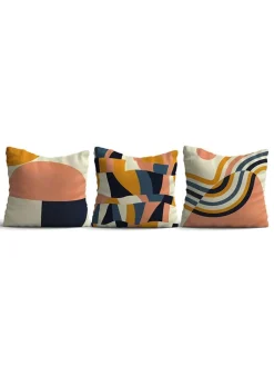 ABERTO DESIGN Kissen & Kissenhüllen<3er-Set: Kissenhüllen in Bunt