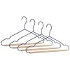Bizzotto Garderoben<4er-Set: Kleiderbügel in Blau/ Beige - (B)41,5 x (H)20 cm