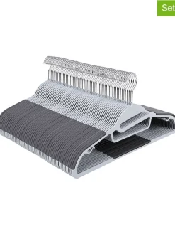 SONGMICS Garderoben<50er-Set: Kleiderbügel in Grau/ Silber - (B)41,5 cm