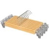 Songmics Regale & Schränke|Garderoben<8er-Set: Kleiderbügel in Hellbraun/ Silber - (B)34 x (H)12,5 cm