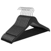 SONGMICS Garderoben<10er-Set: Kleiderbügel in Schwarz - (L)44,5 x (B)23 cm