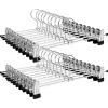 Songmics Regale & Schränke|Garderoben<20er-Set: Kleiderbügel in Silber - (B)31 x (H)10,5 cm
