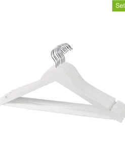 Nordheim Weitere Haushaltshelfer<5er-Set: Kleiderbügel in Weiß - (L)45 x (B)23 cm