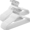 Songmics Regale & Schränke|Garderoben<50er-Set: Kleiderbügel in Weiß/ Silber - (B)43,5 x (H)22,5 cm